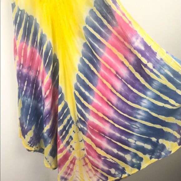 NEW Vibrant Tie Dye Beach Dress by Uniti International - Picture 8 of 12